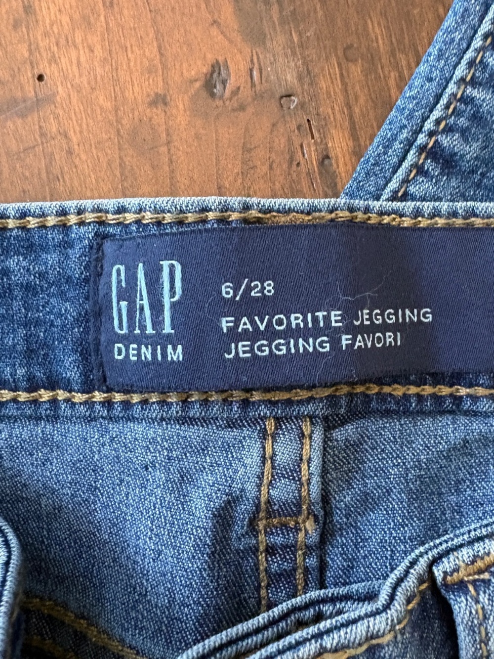 Gap Mid Rise Favorite Jegging Jeans Medium Indigo Blue Size 6 / 28 EUC - Picture 4 of 4